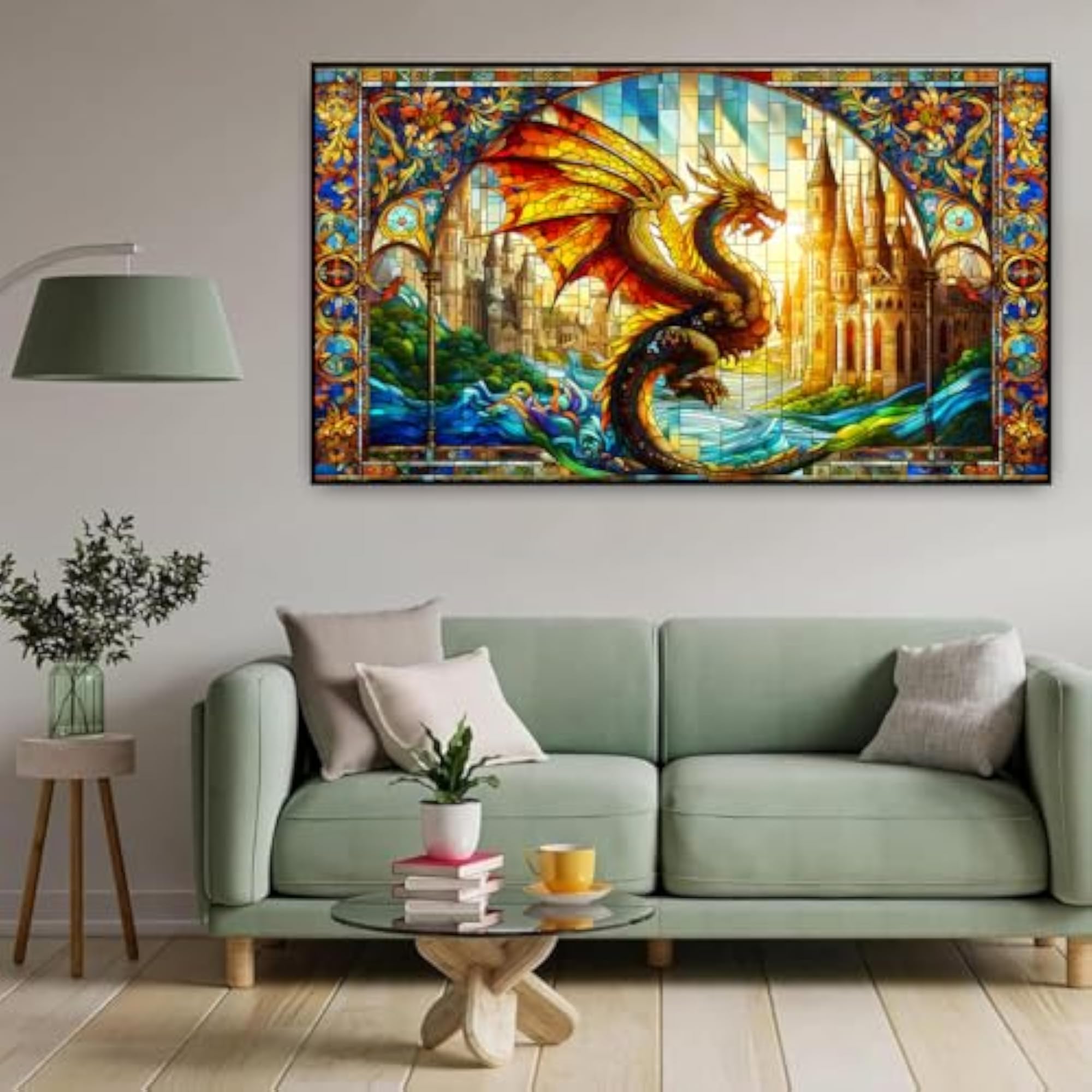 Dragon Large Diamond Art Kits for Adults, DIY Wall Decor